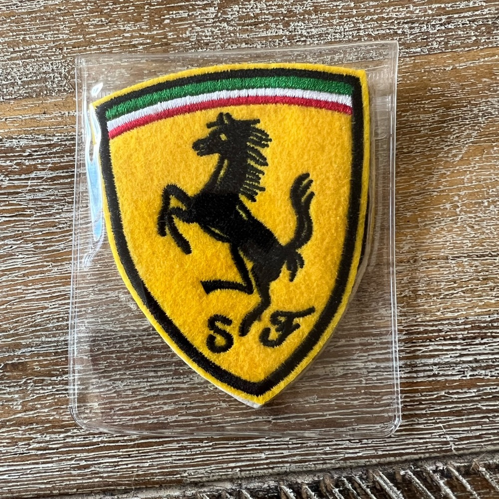 Ferrari Iron On Patch Embroidered Grand Prix